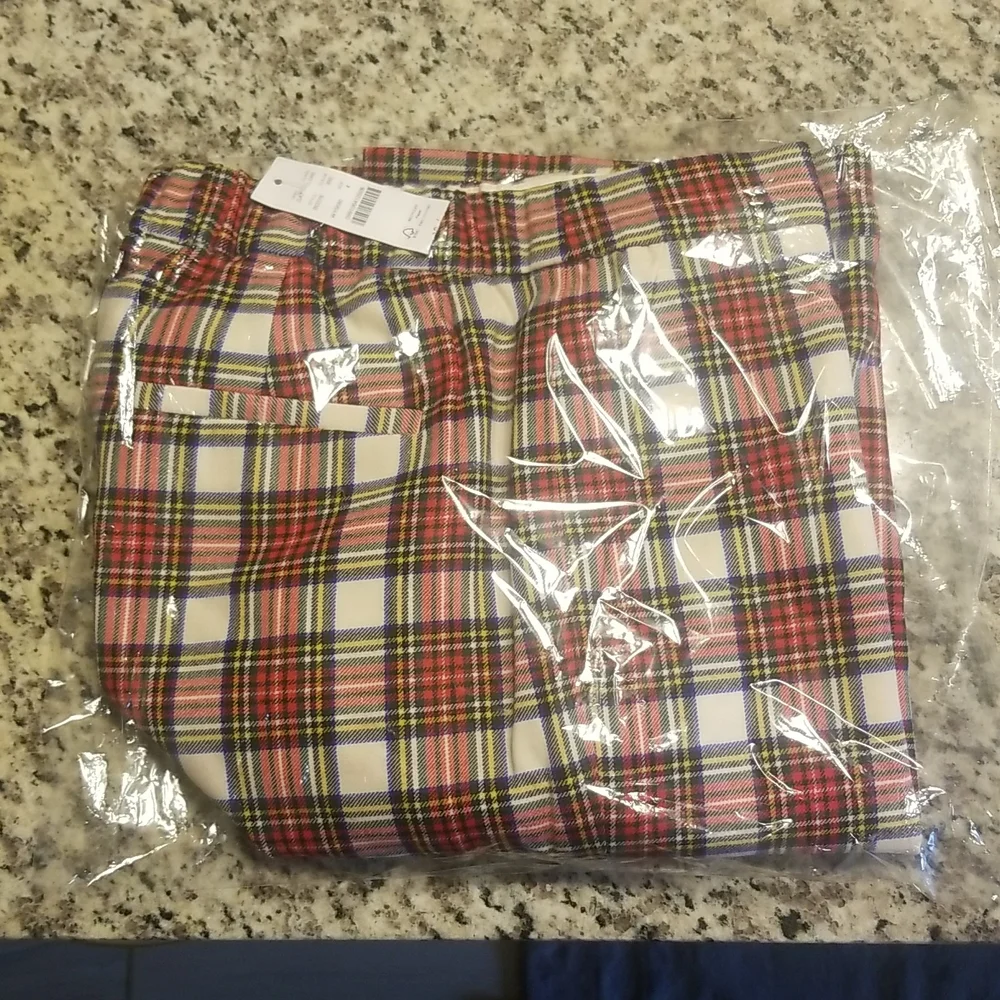 J. Crew Stewart Tartan Plaid Pants NWT